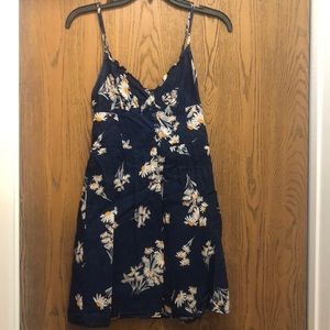 Forever 21 navy floral dress